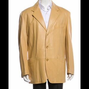 Brioni Leather Blazer